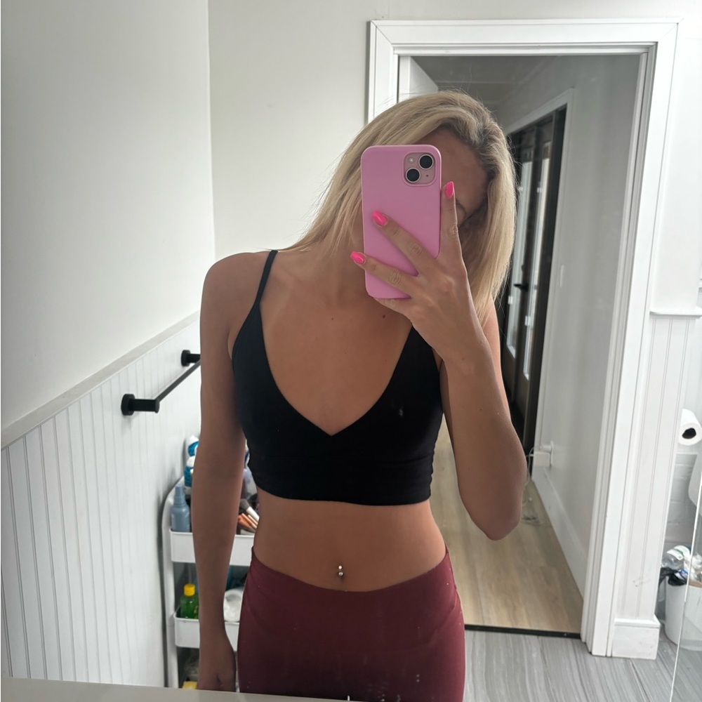 Brandy Melville Black Crop Top